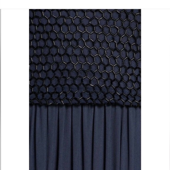 Pisarro Nights dark navy beaded bodice dress - Picture 6 of 12